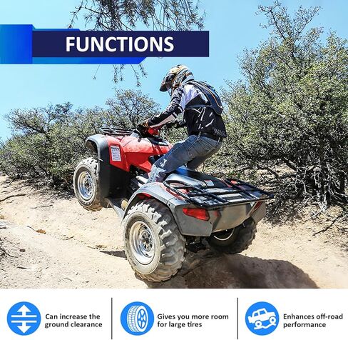 طقم رفع كامل أمامي وخلفي مقاس 1.5 بوصة من Wsays، فاصل تسوية تعليق الصدمات متوافق مع Honda Recon 250 ES 2x4 2009-2025 in Saudi Arabia