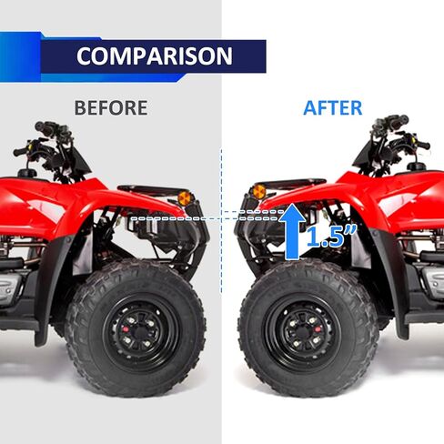طقم رفع كامل أمامي وخلفي مقاس 1.5 بوصة من Wsays، فاصل تسوية تعليق الصدمات متوافق مع Honda Recon 250 ES 2x4 2009-2025 in Saudi Arabia