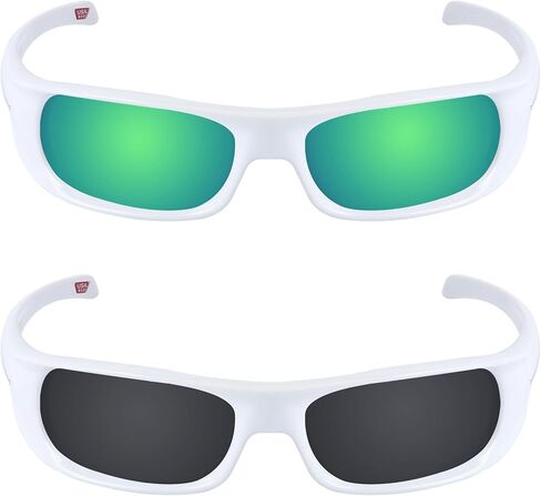 عدسات كلفانية بديلة للنظارات الشمسية Oakley Highland OO9522 مقاس 62 مم - اليشم + الأسود المستقطب - حزمة كومبو in Saudi Arabia