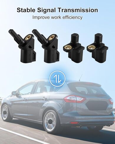 مستشعر سرعة العجلات الأمامية والخلفية ABS مناسب لسيارة Ford C-Max Escape Focus Lincoln MKC Mazda 3 Mazda 5 فولفو C30 C70 S40 S60 S80 V50 V70 XC60 XC70 استبدال CV6Z-2C204-A BP4K43701 BP4K43701A، 4 قطع in Kuwait