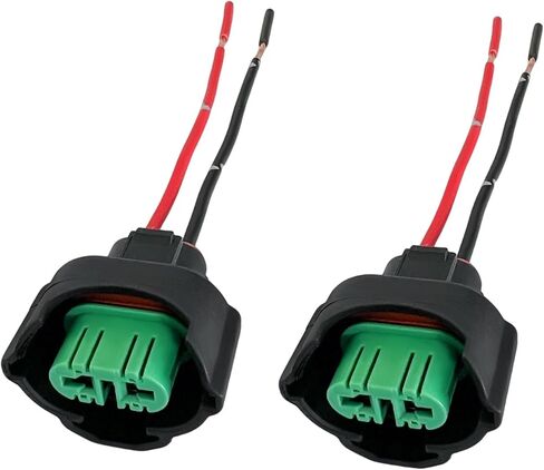 2PCS H11 H8 أنثى محولات الأسلاك تسخير مآخذ ث / 4 بوصة سلك أسلاك التوصيل المصنوعة، تسخير المصباح، محول موصل ضوء الضباب التحديثية ضفيرة، سيارة الضباب ضوء المقبس العالمي لمعظم المركبات in Kuwait