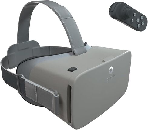 سماعة رأس VR للهاتف مع وحدة تحكم، عدسات HD محمية ضد العيون الزرقاء، نظارات الواقع الافتراضي بزاوية 110 درجة FOV لهواتف iPhone 15/14/13/12/11، وسامسونج، وأندرويد-أرجواني فاتح in Kuwait