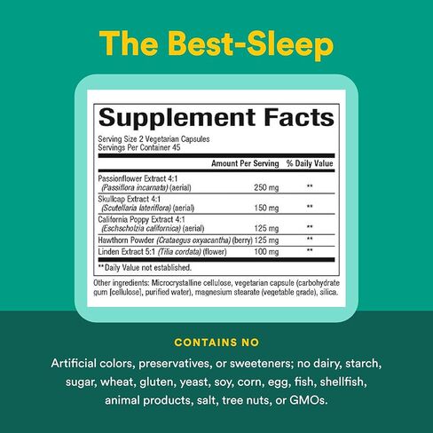 3 Brains by Natural Factors, The Best-Sleep, Natural Sleep Aid to Support Relaxation & Restful Sleep, Vegan, 90 Capsules (45 Servings) in Saudi Arabia