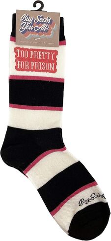 Too Pretty For Prison Women's Socks in Kuwait