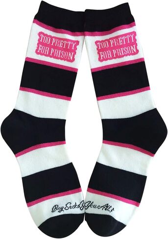 Too Pretty For Prison Women's Socks in Kuwait