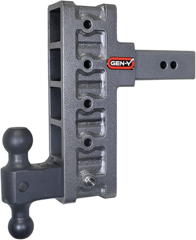 وصلة سحب GEN-Y Hitch Offset لجهاز استقبال 2.5 بوصة - ارتفاع 3 بوصات/9 بوصات قطرة مع 5 أوضاع قابلة للتعديل، تتضمن حامل كروي مزدوج ودبوس قفل، سعة سحب 21000 رطل، ووزن اللسان 3000 رطل in Saudi Arabia