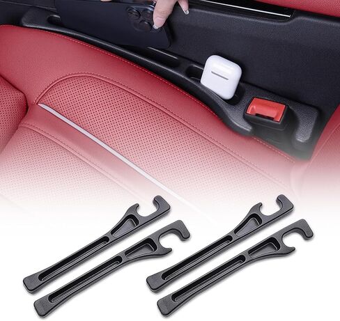 عبوتان من واقي المقعد المضاد للسقوط - مانع حشو فجوات مقعد السيارة العالمي | لا تفقد الهاتف أو المفاتيح أو بطاقات الائتمان مرة أخرى بين المقعد ووحدة التحكم (2) in Kuwait