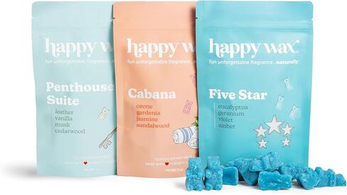 Happy Wax Hotel Collection Scented Natural Soy Wax Melts – 6 Total Oz. of Scented Wax Melts, Collection Includes Penthouse Suite, Cabana and Five Star in Kuwait