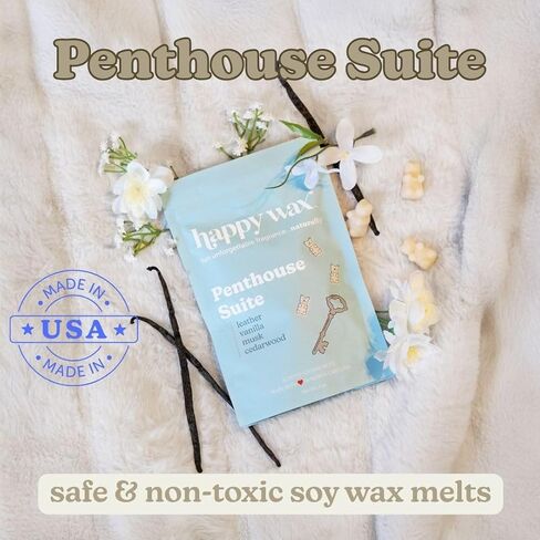 Happy Wax Hotel Collection Scented Natural Soy Wax Melts – 6 Total Oz. of Scented Wax Melts, Collection Includes Penthouse Suite, Cabana and Five Star in Kuwait