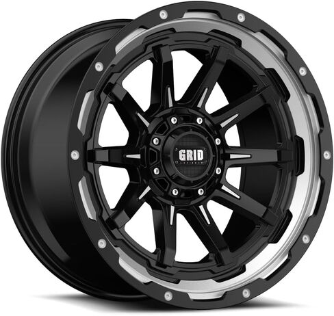 عجلة G21237M28 | جي دي 17 | 20 بوصة × 10 بوصة | 6x135/6x5.31/6x139.7/6x5.50 قوة الضغط | - إزاحة 25 مم | 4.50 في مسافة للخلف | 10 تكلم | المنيوم | لمعان أسود | متوافق مع 2004-26 فورد F-150، 04-12 جي إم سي كانيون in Saudi Arabia
