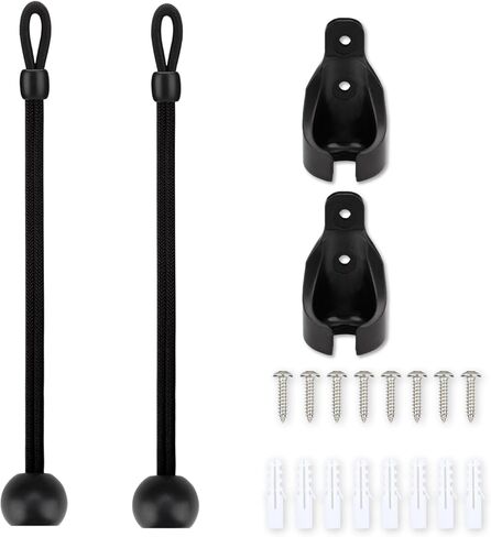 طقم قطع غيار للظلال من أجل الظل/الستائر الخارجية من Coolaroo، ستائر دوارة خارجية/داخلية وأغطية المظلة/العريشة (8 بوصة، أسود، مجموعة واحدة) in Kuwait