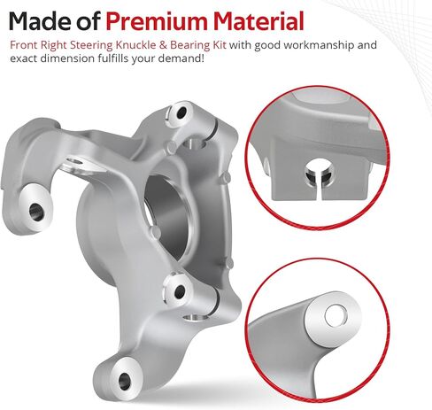 JAVIK Front Right Steering Knuckle & Bearing Kit Fit for Polaris Sportsman Scrambler 550 850 1000 2009-2025,O.E.M#5136734 1822946 in Saudi Arabia