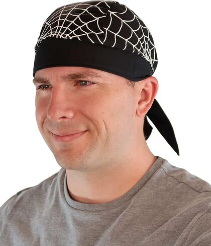 Sparkling EARTH - American Made Skull Caps Doo Rags Durag Headwrap Head Wraps Skullies with Sweatband - Made in The USA! in Saudi Arabia