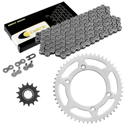 Caltric Drive Chain & Sprockets Kit Compatible with Kawasaki KLX125 2003 2004 2005 2006 in Saudi Arabia