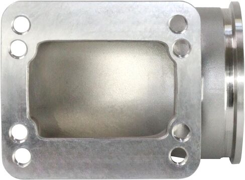 3.0 "V-Band Turbo 90 درجة الكوع النازل شفة محول أطقم يلقي 304 الفولاذ المقاوم للصدأ لشاحن توربيني T3 T4 مع البراغي in Kuwait
