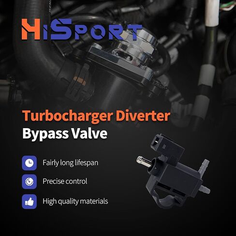 HiSport Turbocharger Intercooler Bypass Valve Solenoid - متوافق مع Buick Encore 2013-2020 Chevy Cruze 2011-2016 Cruze Limited 2016 Sonic 2012-2020 Trax 2013-2020 - استبدال 55574902 in Saudi Arabia