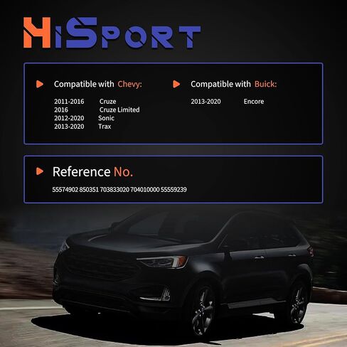 HiSport Turbocharger Intercooler Bypass Valve Solenoid - متوافق مع Buick Encore 2013-2020 Chevy Cruze 2011-2016 Cruze Limited 2016 Sonic 2012-2020 Trax 2013-2020 - استبدال 55574902 in Saudi Arabia