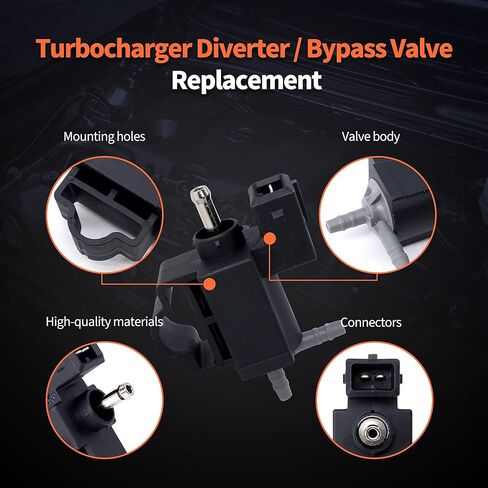 HiSport Turbocharger Intercooler Bypass Valve Solenoid - متوافق مع Buick Encore 2013-2020 Chevy Cruze 2011-2016 Cruze Limited 2016 Sonic 2012-2020 Trax 2013-2020 - استبدال 55574902 in Saudi Arabia