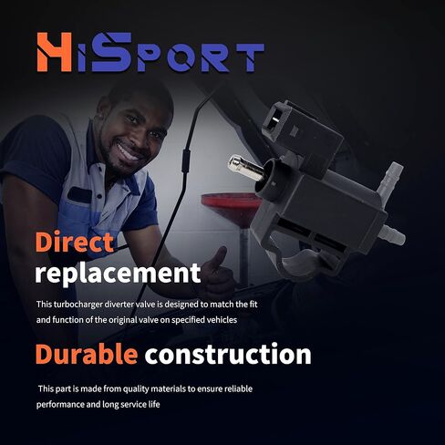 HiSport Turbocharger Intercooler Bypass Valve Solenoid - متوافق مع Buick Encore 2013-2020 Chevy Cruze 2011-2016 Cruze Limited 2016 Sonic 2012-2020 Trax 2013-2020 - استبدال 55574902 in Saudi Arabia