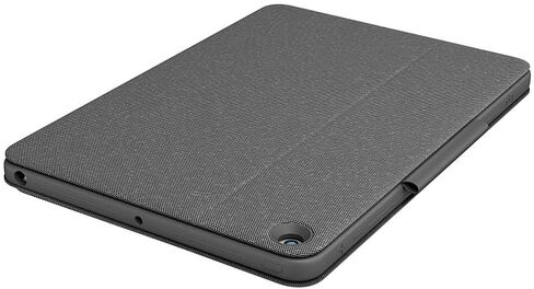 حافظة لوحة المفاتيح Logitech Combo Touch لجهاز iPad (الجيل السابع والثامن) مع لوحة التتبع ولوحة المفاتيح اللاسلكية وتقنية الموصل الذكي - Graphite Apple Exclusive in Saudi Arabia