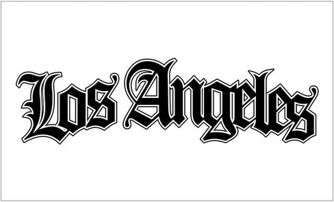 Los Angeles Decal Vinyl Bumper Sticker 5" in Saudi Arabia
