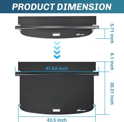 Nilight Cargo Cover Fit for Toyota RAV4 2019 2020 2021 2022 2023 2024 2025, Retractable Privacy Security Shield Shade Rear Trunk Cover, with Trunk Storage Net in Saudi Arabia