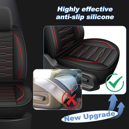AOMSAZTO Car Seat Covers Custom Fit for Jeep Wrangler JL 4-Door 2018 2019 2020 2021 2022 2023 2024 2025 2026,Faux Leather Seat Protectors for Truck Pickup（5 Seats,Black） in Saudi Arabia