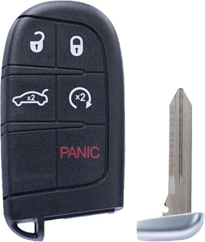 طقم استبدال مفتاح فوب DIY متوافق مع دودج تشارجر كرايسلر 300 رحلة دارت 2011-2017 دخول بدون مفتاح عن بعد FCC ID:M3N-40821302 5 أزرار in Kuwait