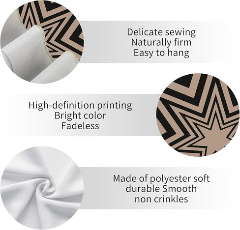 الأسود والبيج هندسية نجمة نسيج Y2K الجمالية وسط المدينة فتاة الجدار شنقا خمر العصرية الهبي جدار الفن للنساء الفتيات هدية غرفة المعيشة غرفة نوم جدار ديكور 40x60 بوصة in Kuwait