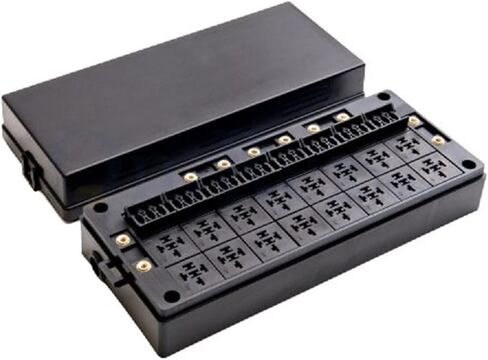 Automotive Dustproof 24 Channels Automatic Waterproof Blade Fuse Box 16 Channels Relay Socket Box in Kuwait