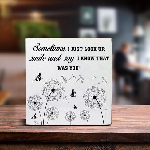 Celebration of Life Wood Box Sign Decorations I Know That Was You Block Sign Home Bedroom Living Room Office Desk Shelf Table Wall Decor in Saudi Arabia