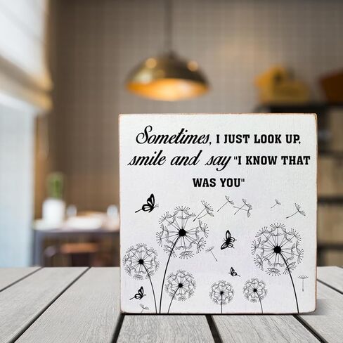 Celebration of Life Wood Box Sign Decorations I Know That Was You Block Sign Home Bedroom Living Room Office Desk Shelf Table Wall Decor in Saudi Arabia
