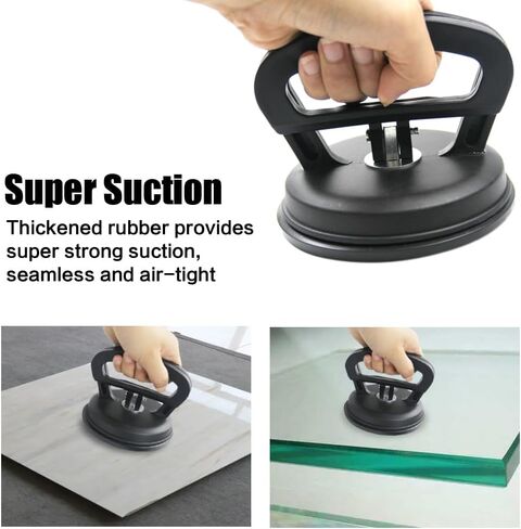 أداة سحب دنت، 2 حزمة من أدوات سحب انبعاجات السيارة المحمولة، مزيل قوي لانبعاجات السيارة، أداة سحب انبعاجات السيارة بدون طلاء للزجاج والمرآة ورفع الجرانيت وتحريك الأشياء (أسود-أصفر) in Kuwait