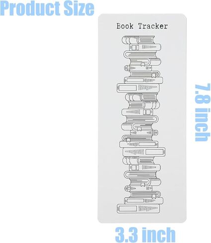 6 Pcs Book Tracker Bookmark Reading Log Bookmark Reading List Bookmark Library Card Bookmark (6) in Saudi Arabia
