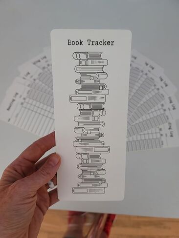 6 Pcs Book Tracker Bookmark Reading Log Bookmark Reading List Bookmark Library Card Bookmark (6) in Saudi Arabia