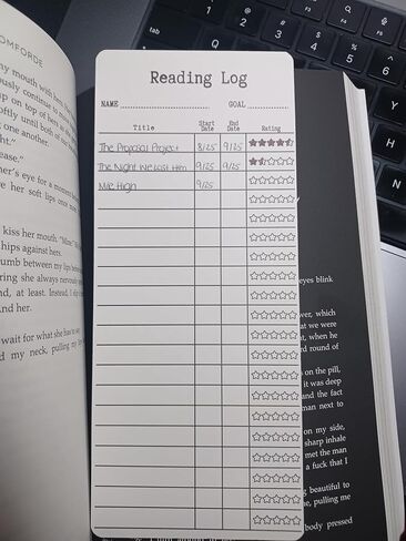 6 Pcs Book Tracker Bookmark Reading Log Bookmark Reading List Bookmark Library Card Bookmark (6) in Saudi Arabia