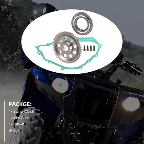 Starter One Way Clutch Idler Gear Gasket Kit for Yamaha Grizzly 550 700 Rhino Kodiak Viking 700 2007-2024 in Saudi Arabia