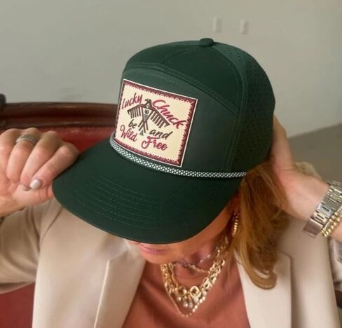Lucky Chuck Women's Iconic Western Flair Adjustable Baseball Hat - Perfect on The Ranch, at a Rodeo or Out on The Town in Saudi Arabia