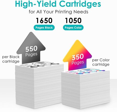 ZIPRINT Remanufactured Ink Cartridge Replacement for EPSON 232 232XL Ink Cartridges Combo Pack (6Pack) Compatible with XP-4200 WF-2950 XP-4205 WF-2930 Printer Ink (3*Black/Cyan/Magenta/Yellow) in Kuwait