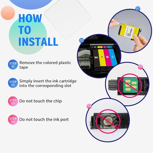 استبدال معاد تصنيعه لخراطيش حبر Epson 232XL كومبو حزمة أحدث ترقية رقاقة عالية الإنتاجية لطابعة Expression Home XP-4200 XP-4205 WorkForce WF-2930 WF-2950 8 عبوات (2BK 2C 2M 2Y) in Saudi Arabia