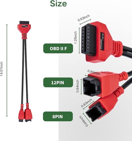 لمحول Autel الأصلي Obd2 12+8، كابل تجاوز بوابة الأمن 12 8 موصل لكرايسلر SGW المجهزة FCA SGW أداة تشخيص سيارات السيارات للماسح الضوئي MK808 MX808 MX900 MS906 MS908 in Saudi Arabia