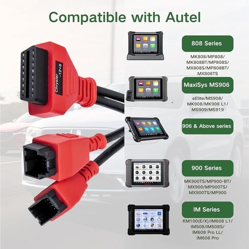 لمحول Autel الأصلي Obd2 12+8، كابل تجاوز بوابة الأمن 12 8 موصل لكرايسلر SGW المجهزة FCA SGW أداة تشخيص سيارات السيارات للماسح الضوئي MK808 MX808 MX900 MS906 MS908 in Saudi Arabia