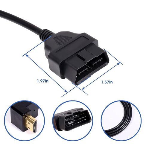 for sct x4 Cable OBD obd2 Cable Compatible with Xcalibrator X4 Model Tuner Scanner sct Tuner Compatible with Ford Vehicles Replace 7011U-08 in Saudi Arabia