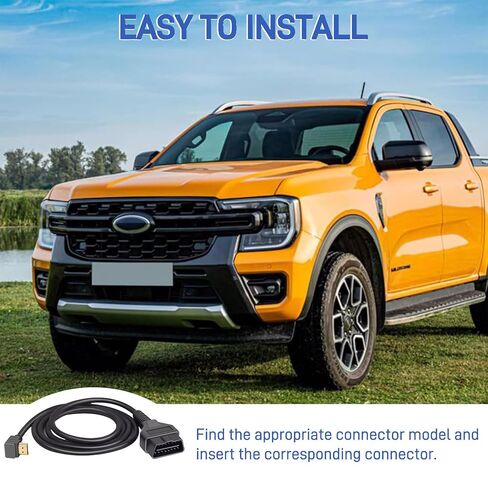 for sct x4 Cable OBD obd2 Cable Compatible with Xcalibrator X4 Model Tuner Scanner sct Tuner Compatible with Ford Vehicles Replace 7011U-08 in Saudi Arabia