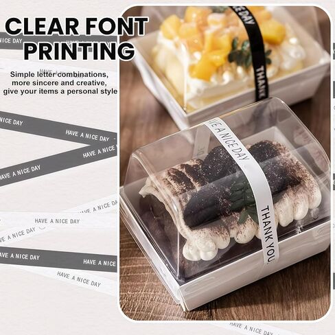 50Pcs Handmade Food Baking Seal Stickers 12 Inch Self Adhesive Bakery Sealing Stickers Long Strip Food Safe Tamper Proof Packaging Labels for Cake Bread Decorating in Saudi Arabia