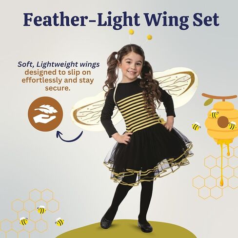 Dress Up America Bumblebee Costume For Girls - Bumble Bee Dress For Kids in Saudi Arabia