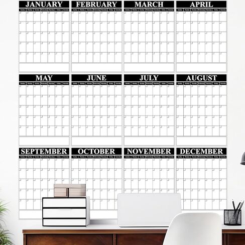 2026 Reusable Wall Calendar Undated Large 12 Month Dry Erase Blank Vertical Planner 2026 Yearly Wall Calendar Big 16 x 12 Inch Monthly Planner for Office Home School Classroom Planning (Pastel) in Saudi Arabia