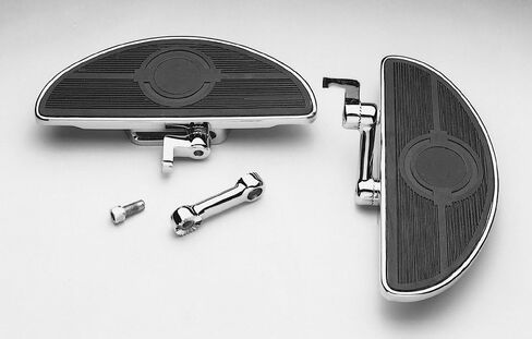 Chrome Oval Floorboards Foot Pegs Fits For Harley Softail Dyna Wide Glide 1984-2014 4-speed FXWG 1980-1986 in Saudi Arabia