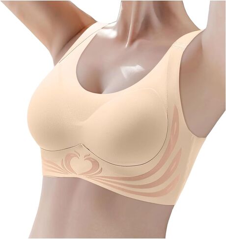 Wireless Bras with Support and Lift Plus Size No Underwire Bra Push Up Adjustable Straps Beauty Back Everyday Bralette in Saudi Arabia