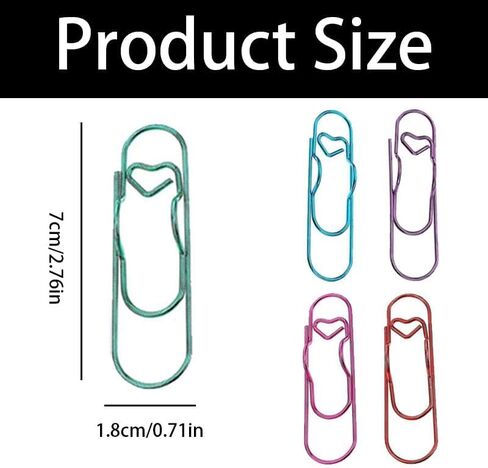 20 PCS Metal Pen Clips for Notebook, 5-Color Paper Clip Pen Holders for Journal Planner, Carbon Steel Pencil Holder Clip Office School Supplies Planner Accessories in Kuwait